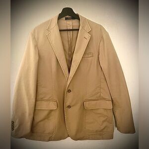 Polo Ralph Lauren Beige/Tan Unconstructed Blazer Sz. L/40R (see measurements)